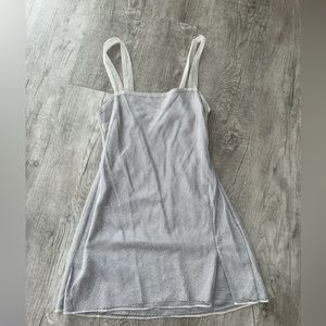 Sparklie party dress in silver. Brand Notice. Size M. Worn once. Stretchy